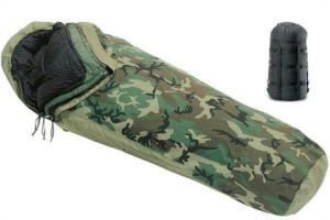 US Military Woodland 3 Piece MODULAR SLEEPING BAG SYSTEM MSS w/ GORETEX Bivy EXC 
