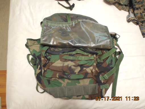 Genuine US Military Issue Woodland Camo Molle II Main Pack NSN 8465-01 ...