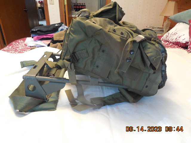 Genuine US Military O/D Medium Alice Pack , With Frame, Very Good ...